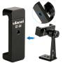 Ulanzi ST-04 Aluminum Smartphone Tripod Mount Adapter Vertical Video Bracket Cell Phone Clip 360 Degree Smartphone Video Tripod Clamp for iPhone Xs Xs Max XR 8 Android Instagram IGTV Livestreaming