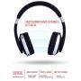 JIAX Wireless Headphones Bluetooth Headset Foldable Stereo Gaming Earphones with Microphone Support TF Card for Ipad Mobile Phone