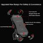 iMESTOU Motorcycle Phone Holder Bicycle/Bike Cellphone Mount Auto Clamping 360 Rotation for 22-25-32mm Handlebar/Rear-View Mirror on Street Bike Dirt Bikes Snowmobile Adventure Motorcycles ATV