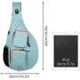 WANDF Sling Bag One Strap Backpack Travel Crossbody Backpack Water-Resistant