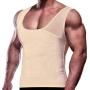 GKVK Mens Slimming Body Shaper Vest Chest Compression Shirt Abs Abdomen Slim Tank Top Undershirt