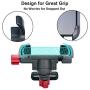 PROMEND Bike Phone Holder, Aluminum Alloy Bicycle & Motorcycle Phone Holder with 360 Rotation, Anti Slip Bike Phone Mount, Universal Handlebar Cradle for iPhone Xs Max, 11, 8 Plus, Galaxy S9, S8