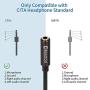 Headphone Splitter Adapter 3.5mm Aux Audio Splitter for Computer, Hinotori Headset Splitter Mic and Audio Y Splitter Cable for PC Gaming Headset, Nintendo Switch, PS4, Xbox One, Smartphones or Laptop