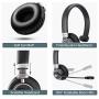 Bluetooth Headset, Angteela Truker Bluetooth Headset with Microphone, Wireless Headset 5.0 with Mute Button, 24 Hours Working Time, for Cell Phone and Laptop on Business Office.(BH-M91)