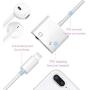 for iPhone Adapter 3.5 mm Jack Headphone and Splitter Charger Adapter for iPhone 11/11 Pro Max/XS/XS Max/XR/8/8 Plus/7/7 Plus 3.5mm Aux Audio Earphone Charger Cable Adaptor Connector Support All iOS