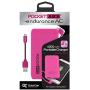 Tzumi PocketJuice Endurance AC - Battery Pack Portable Charger - 4,000 mAh High-Speed USB Port with Built in MicroUSB Cable - Compatible with iPhone & Android (Pink)