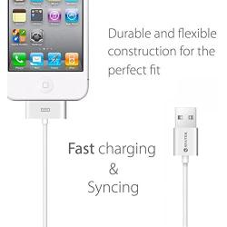 iPhone 4s Cable, 30-Pin USB Sync and Charging Data Cable for iPhone 4/4S/3G/3GS, iPad 1/2/3, and iPod (5/1.5 Meter) - Pack of 2