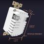 UCOMEN 3.4A USB Outlet, USB Wall Outlet, High Speed USB Charger 15A TR Receptacle Outlet White, 4pcs