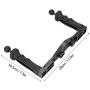 Diving Underwater Handheld Gimbal Stabilizer Aluminum Tray with Dual Handle Grips with 1/4in Screws for Underwater Camera Housing Case Accessory Diving Gimbal Stabilizer Accessories