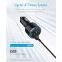 USB C Car Charger, Anker 49.5W PowerDrive Speed+ 2 Car Adapter with One 30W PD Port for MacBook Pro/Air 2018, iPad Pro, iPhone XS/Max/XR/X/8, S10/S9, and One 19.5W Fast Charge Port for S8 and More USB C Car Charger, Anker 49.5W PowerDrive Speed+ 2 Car Adapter with One 30W PD Port for MacBook Pro/Air 2018, iPad Pro, iPhone XS/Max/XR/X/8, S10/S9, and One 19.5W Fast Charge Port for S8 and More