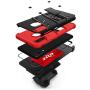 ZIZO Bolt Series for Samsung Galaxy A20 Case | Heavy-Duty Military-Grade Drop Protection w/Kickstand Included Belt Clip Holster Tempered Glass Lanyard Galaxy A50 - Black/Red