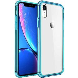 Mkeke Compatible with iPhone XR Case,Clear Anti-Scratch Shock Absorption Cover Case for iPhone XR Green