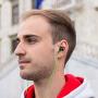 LUDOS Clamor Wired Earbuds in Ear Headphones with Microphone, Earphones with Mic and Volume Control, Memory Foam, Reinforced Cable, Bass Compatible with iPhone, Apple, iPad, Computer, Laptop, PC