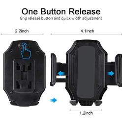 MOTOBA Gooseneck Cup Holder Phone Mount, Adjustable Car Phone Cup Holder for iPhone 11 Pro/XR/XS Max/X/8/7 Plus/6s/Samsung S10+/Note 9/S8 Plus/S7 Edge (Black)