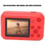 V BESTLIFE Kids Camera Gifts for 4-12 Year Old, Mini Child Camcorder with 2 Inch IPS Screen and Battery Suitable for Little Girl and Boy with Soft Silicone(Red)