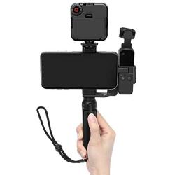 Skyreat Osmo Pocket Mount Accessories Handheld Phone Holder Bracket Tripod Mount,w Cold Shoe 1/4”Thread for DJI Osmo Pocket