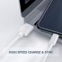 MFi Certified iPhone Charger Cable - Novtech 3Pack 3FT Lightning Cable - iPhone USB Charging Cable for iPhone 11 Pro XR Xs Max X 8 Plus 7 Plus 6S Plus 6 Plus 5S 5C 5 SE iPod iPad Air Pro - White
