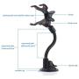 Car Phone Mount Windshield, Long Arm Clamp iVoler Universal Dashboard with Double Clip Strong Suction Cup Cell Phone Holder Compatible iPhone 11 Pro XS Max X 7 8 6 Plus Galaxy S9 S8 S7 Note 9 10