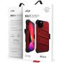 ZIZO Bolt Series iPhone 11 Pro Case - Heavy-Duty Military-Grade Drop Protection w/Kickstand Included Belt Clip Holster Tempered Glass Lanyard - Red