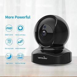 Wansview Wireless Security Camera, IP Camera 1080P HD, WiFi Home Indoor Camera for Baby/Pet/Nanny, Motion Detection, 2 Way Audio Night Vision, Works with Alexa, with TF Card Slot and Cloud