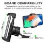 JIMISHA Car Phone Holder Phone Car Mount with Stick On Base Cell Phone Car Mount Sticky Adhesive Mount Holder for 4 inches to 6.5 inches Smartphones