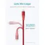 iPhone Charger Cable 10 Foot, Anker Powerline+ II Lightning Cable, (10 ft MFi Certified) Extra Long iPhone Charging Cord Compatible with iPhone SE 11 Pro Max Xs MAX XR X 8 7 6S, iPad and More (Red)