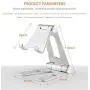 POKANIC Cell Phone Fully Foldable Stand Dock Holder Cradle Mount Organizer Charger Station Table Desk Bed Office School Kitchen Travel Portable Adjustable Multi-Angle Aluminum Non-Slip (Silver) POKANIC Cell Phone Fully Foldable Stand Dock Holder Cradle Mount Organizer Charger Station Table Desk Bed Office School Kitchen Travel Portable Adjustable Multi-Angle Aluminum Non-Slip (Silver)