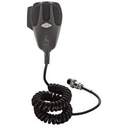 Cobra HG M73 Premium Dynamic Replacement CB Microphone (Black) – 4 Pin Connector, 9 Foot Cord, Heavy Duty ABS Shell, Wire Mesh Grille, Left Side Push To Talk, Chrome Connector