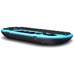 Rii i8+ Mini Wireless 2.4G Back Light Touchpad Keyboard with Mouse for PC/Mac/Android, Blue (MWK08+)