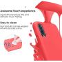 Vinve Samsung Galaxy A50 Case with Tempered Glass Screen Protector [2 Pack], Liquid Silicone Slim Fit Drop Protection Case for Galaxy A50 (Red)