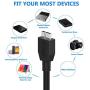 USB 3.0 Micro Cable, ITANDA 3.3ft USB 3.0 A to Micro B Cable Charger Compatible with Samsung Galaxy S5, Note 3, Note Pro 12.2, WD Western Digital My Passport and Elements Hard Drives