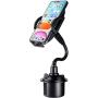 Cell Phone Cup Holder for Car, Tonda Adjustable Car Cup Holder Phone Mount Gooseneck Cup Holder for iPhone 11 Pro Xs Xr X 8 Plus Samsung Galaxy S10 S9 S8 S7 Note 9 8 (Black)