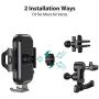 VICSEED Wireless Car Charger Mount Fast Charging Qi Wireless Car Charger 7.5W 10W Qi Car Charger Air Vent Phone Holder for Car Mount Fit for iPhone SE 11 Pro Max X XS XR Samsung S20 Note10 S10 LG etc.