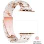 Light Apple Watch Band - Fashion Resin iWatch Band Bracelet Compatible with Copper Stainless Steel Buckle for Apple Watch Series 5 Series 4 Series 3 Series 2 Series1 (Nougat White, 38mm/40mm)
