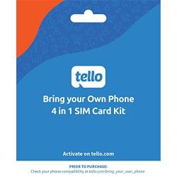 Tello Mobile - Bring Your Own Phone - 4 in 1 SIM Card Kit