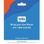 Tello Mobile - Bring Your Own Phone - 4 in 1 SIM Card Kit