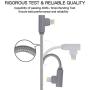 MFi Certified iPhone Charging Cable 2X3FT/2X6FT/10FT Nylon Braided iPhone Charger USB Fast Charging&Syncing Cord Cables Compatible iPhone XS/Max/XR/X/8P/8/7/7P/6/iPad 5 Pack (Gray)