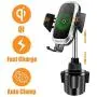 Cup Holder Phone Mount Wireless Car Charger, NeotrixQI Auto Clamping Qi 10W Fast Charging Cell Phone Holder Compatible with iPhone 11 Pro Xs Max XR X 8 Plus, Samsung Galaxy S10 S9 S8 Note 10, Moto, LG Cup Holder Phone Mount Wireless Car Charger, NeotrixQI Auto Clamping Qi 10W Fast Charging Cell Phone Holder Compatible with iPhone 11 Pro Xs Max XR X 8 Plus, Samsung Galaxy S10 S9 S8 Note 10, Moto, LG
