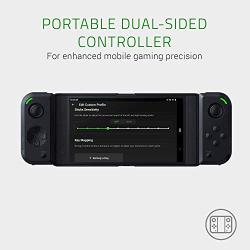 Razer Junglecat Dual-Sided Mobile Game Controller for Android: Modular Design - 100 Hr Battery Life - Bluetooth Low-Latency - Compatible w/ Razer Phone 2, Galaxy Note 9, Galaxy S10+ (Renewed)