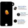 for iPhone 7 Screen Replacement Black, LCD Touch Digitizer Display Dcreen with Front Camera Ear Speaker, Screen Protector and Repair Tools for A1660, A1779, A1778