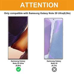 QITAYO Screen Protector for Samsung Galaxy Note 20 Ultra 5G(6.9 inch), Self Healing, Anti-Scratch, in-Display Fingerprint, Case Friendly HD Flexible Film Note20 Ultra Screen Protector (3 Pack)