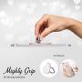 Cellphone Ring Holder Finger Kickstand (2 Pack) - ifab 360° Rotation/Sturdy/Reusable/Grip/Stand/Universal - Compatible with All Smartphones - Rose Gold Heart