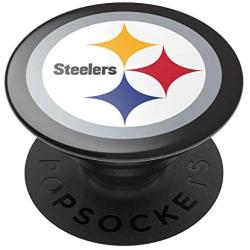 PopSockets: PopGrip with Swappable Top for Phones & Tablets - NFL - Pittsburgh Steelers Helmet