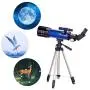 Telescope for Kids Beginners Adults, 70mm Astronomy Refractor Telescope with Adjustable Tripod - Perfect Telescope Gift for Kids Telescope for Kids Beginners Adults, 70mm Astronomy Refractor Telescope with Adjustable Tripod - Perfect Telescope Gift for Kids