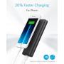 Portable Charger Anker PowerCore 20100mAh - Ultra High Capacity Power Bank with 4.8A Output and PowerIQ Technology, External Battery Pack for iPhone, iPad & Samsung Galaxy & More (Black)