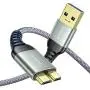 2 Pack (3.3FT+6.6FT) USB 3.0 A Male to Micro B Cable Galaxy s5 Fast Charger, AINOPE External Hard Drive Cable Compatible with Galaxy Note 3, WD Camera, Seagate Hard Drive and More 2 Pack (3.3FT+6.6FT) USB 3.0 A Male to Micro B Cable Galaxy s5 Fast Charger, AINOPE External Hard Drive Cable Compatible with Galaxy Note 3, WD Camera, Seagate Hard Drive and More