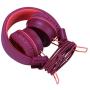 Kids Headphones-noot products K33 Foldable Stereo Tangle-Free 3.5mm Jack Wired Cord On-Ear Headset for Children/Teens/Boys/Girls/Smartphones/School/Kindle/Airplane Travel/Plane/Table(Plum)