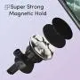 Magnetic Phone Car Mount 2 Pack by TalkWorks | Universal Cell Phone Holder Air Vent Magnet Compatible with Apple iPhone 11, 11 Pro/Max, XR, XS/Max, X, 8, 7, 6, SE, 5 & for Samsung Galaxy S20, S10, S9