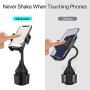 Car Cup Holder Phone Mount Upgraded Miracase Adjustable Universal Cup Holder Cradle Car Mount for Cell Phone Compatible with iPhone Xs XS Max XR X 8 8plus 7 7 Plus Samsung Galaxy S9 S8 S7（Black）