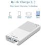 Quick Fast Charge 3.0 Power Bank - Fast Charging Powerbank Portable Charger 20000mah Backup Mobile External Battery Pack Compatible with Cell Phones iPhones XR X max XS 6 7 8 Metecsmart